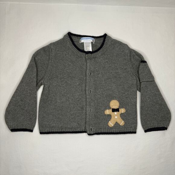 Janie & Jack Baby Cardigan Sweater 12–18 Months Cotton Wool Soft Holiday Classic - Picture 1 of 14